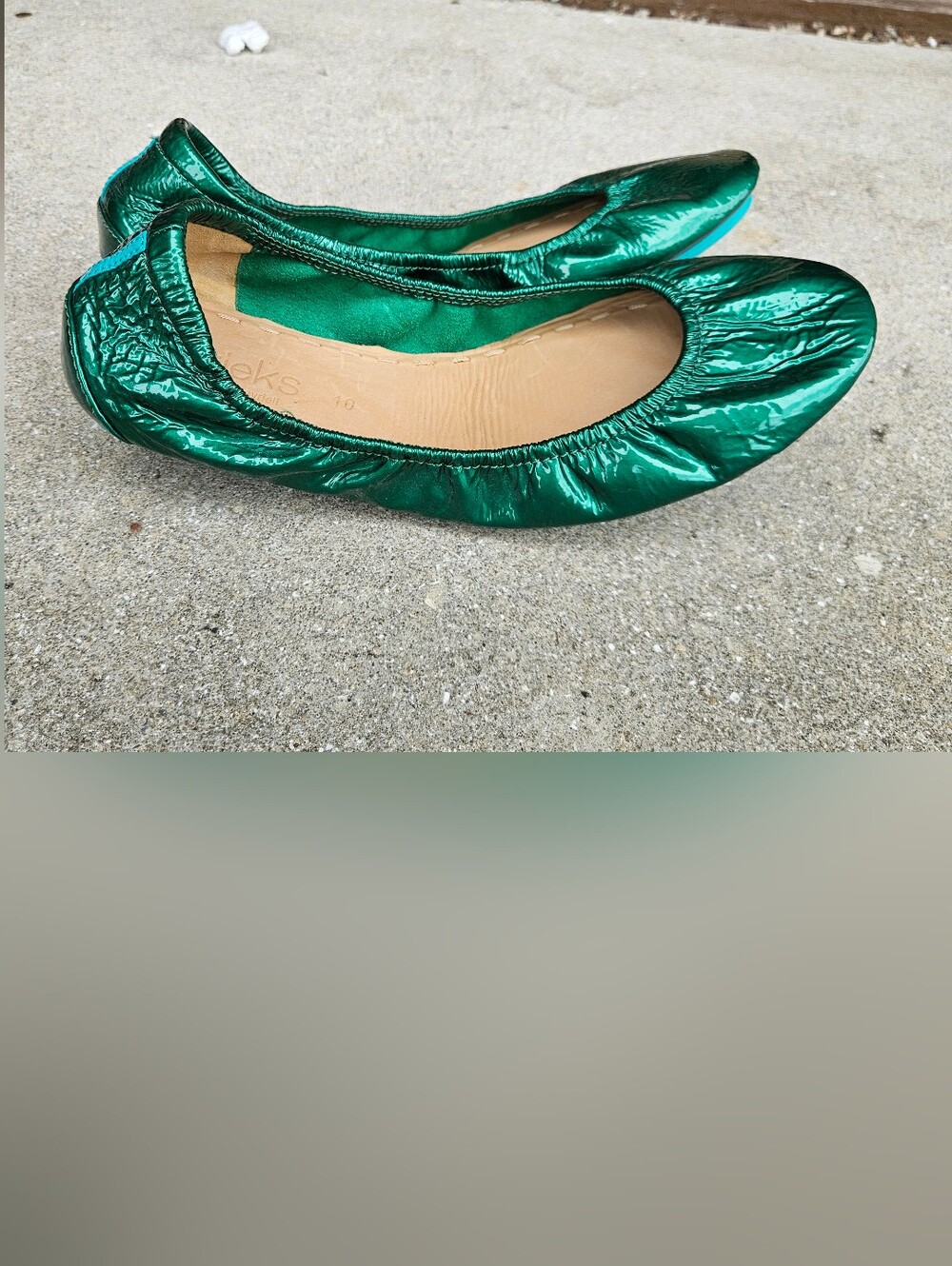 Tieks Emerald Green by Gavrieli Size 10 Ballet Flats Shoes New Without Box
